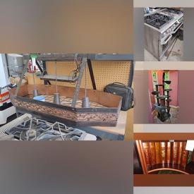 MaxSold Auction: This online auction features copper hanging light, bike helmets, BBQ grill, home electronics, live plants, speakers, cat tower, granite-top tabled, vintage books, games, art glass, sectional sofa, poker table, mini fridge, patio furniture and much more!