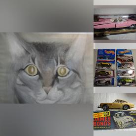 MaxSold Auction: This online auction features NIB large & small diecast vehicles, HotWheels, plexiglass display cabinet, car magazines, Monga books, stereo components, TV, DVDs, binoculars, pet product, outerwear, vinyl records, power & hand tools, metal toolboxes, studio pottery, camping chairs and much more!