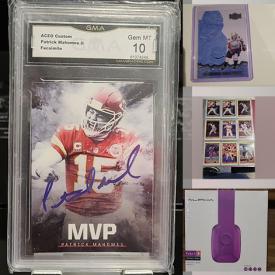 MaxSold Auction: This online auction features sports trading cards, NIB headphones and much more!