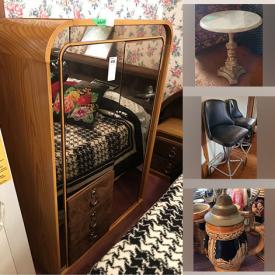 MaxSold Auction: This online auction features Broda wheelchair, vertical blinds, marble top tables, framed needlepoint, bar stools, steins, boots & shoes, electric stove, bell collection, teacup/saucer sets, tobacciana, relay, thermostats, receivers, hygrostat, thermowalls, fire alarms, strobe lights and much more!