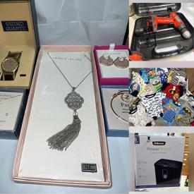 MaxSold Auction: This online auction features iMac computer, power tools, fishing equipment, kitchenware, glassware, office supplies, 925 silver and costume jewelry, smart watches, camping gear, clothing and much more!