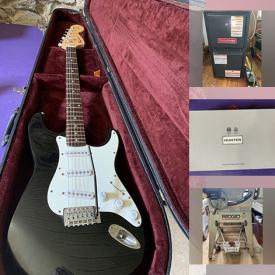 MaxSold Auction: This online auction features Fender electric guitar, cabinet door faces, BNIB items such as vehicle electronics, kitchen faucets, and LED lighting, Sony receiver, furniture antique dresser, desk, power tools and much more!