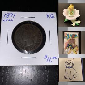 MaxSold Auction: This online auction features coins, small kitchen appliances, vacuum, Precious Moments, comics, NIB wireless earbuds, banknotes and much more!