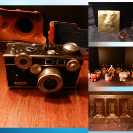 MaxSold Auction: This online auction features vintage cameras, glassware, mirrored wall panels, dining table & chairs, bed frame, display cabinets, vintage jewelry, vintage purses and much more!