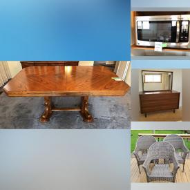 MaxSold Auction: This online auction includes Galanti organ, wood chairs, dining table and chairs, buffet, MCM style dresser and wooden desk, home decor, glassware, lamps, small kitchen appliances, Weber BBQ, model ships, books, tools, and much more!\n