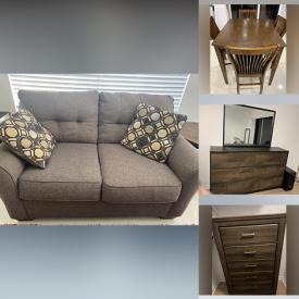 MaxSold Auction: This online auction features 48” Smart TV, furniture such as dining set, 3 piece couch set, dining storage unit, queen-size beds, patio set, gaming chairs and dressers, board games, books, lighting and much more!