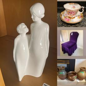 MaxSold Auction: This online auction features framed wall art, glass top tables, Royal Albert China, Royal Doulton figurines, china florals, decorative jugs, teacup/saucer sets, small kitchen appliances, art glass, desks, refrigerator, electric stove, game table, guitar, mini fridge, snow blower, lawnmower and much more!