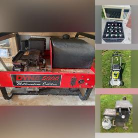 MaxSold Auction: This online auction features Murray rider mower, serveware, DVDs, vinyl albums, Nexgrill BBQ, kitchenware, Nintendo consoles, cameras, tools, Kobalt generator and much more!