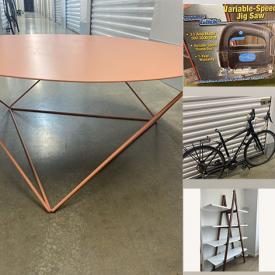 MaxSold Auction: This online auction features Herman Miller Aeron chair, West Elm Mitzi nightstand, Article Caliper bookshelf, area rug, wire shelving, fabric, power tools, craft supplies, small kitchen appliances, Calphalon wok, CB2 TLD desk, ocean palm floor lamp and much more!