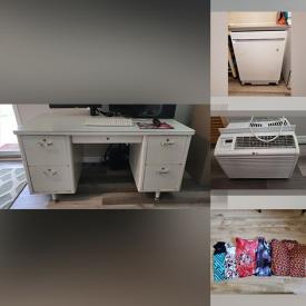 MaxSold Auction: This online auction features furniture such as a wood chair, metal desk and others, portable dishwasher, air conditioner, electronics bench testing equipment, headphones, seasonal decor, firewood holder, lamps, books, accessories, clothing, Janome serger and much more!