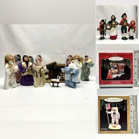 MaxSold Auction: This online auction includes Byers Choice ‘A Christmas Carol’ figurines, nativity figurines, Hallmark keepsake ornaments featuring Santa, Disney characters, Cat in the Hat, Peanuts, Star Trek, Mary’s Angels, bears, snowmen and much more!