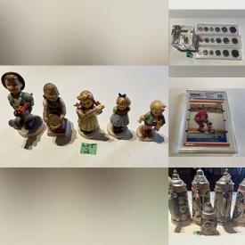 MaxSold Auction: This online auction features Goebel Hummels, coins, banknotes, sports trading cards, beer steins, Royal Doulton figurines, collector plates, vinyl records, costume jewelry and much more!