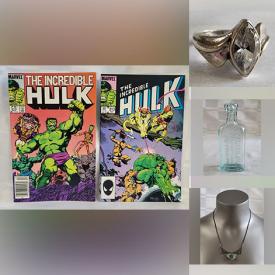 MaxSold Auction: This online auction features Marvel, DC and other comic books, books, coins, vintage baseball holograms, trading cards, jewelry, antique skeleton keys, antique Capodimonte, antique medicine bottle, vintage hockey coins, pins and much more!