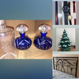 MaxSold Auction: This online auction features perfume bottles, small kitchen appliances, sleeper sofa, watches, personal care items, printer, metal headboard and much more!