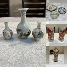 MaxSold Auction: This online auction includes Chinese vases, vinyl record player, vinyl records, decorative plates, glassware, DVDs, silverplate, England figures, vintage solid screen, costume jewelry, fabric steamer, small kitchen appliances, shelving unit, seasonal decor, electronics, vintage Asian cabinets and more!