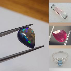 MaxSold Auction: This online auction features gemstones such as sapphire, black opal, tourmaline, tanzanite, ruby earrings, topaz rings and much more!