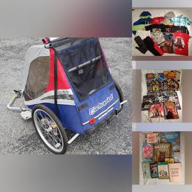 MaxSold Auction: This online auction features bike trailers, children’s clothing, Pokemon collectibles, kid’s books, Star Wars books, kid’s workbooks, vintage magazines, etched tile paintings, dollhouses, toys, computer, learning games and much more!