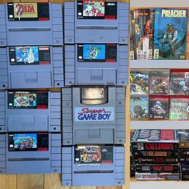 MaxSold Auction: This online auction includes graphic novels, comic books, SNES console and games, Nintendo 64 console, PS3 games, Wii games, CDs, Blu-rays, Pokémon cards and more!