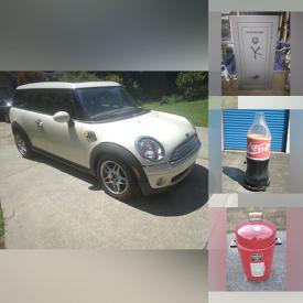 MaxSold Auction: This online auction includes a 2010 Mini Cooper, rolling tool box, recliner, desk, chairs, carts and other furniture, shop vac, VR glasses, Drager air warming system, small kitchen appliances, kitchenware, dolls, lights, tools, electronics, bear, penguin and other decor, brass lamp, motorized frog and flamingo decor, drones, telescope, smoker, Coca Cola cooler display, Wagner power painter, fishing equipment, Samsung 84” TV, Winchester safe and much more!