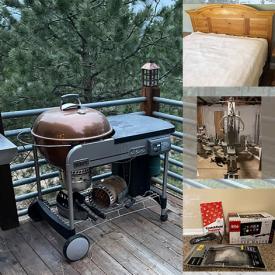 MaxSold Auction: This online auction features a Tuff Stuff gym system, Weber grill, chest freezer, art, furniture such as a Broyhill bed, patio set, kitchen table, small couch, bookshelf, dresser and much more!