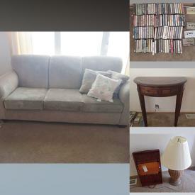 MaxSold Auction: This online auction features furniture such as The Regent piano, desk, TV stand, tool cabinet, console, side tables, cabinetry, bookcases, upholstered couch and others, floor lamps, hand tools, hardware, vinyl records, clothing, wicker decor, wall art, vacuums, china, silverplate, linens, cat tree bed, office supplies, paper shredder, printer, Exerpeutic recumbent bike, Gold’s Gym treadmill, Himiway electric bike, Char-Broil grill, outdoor fire pit, craft supplies, patterns, kitchenware, small kitchen appliances, ladders, plasma cutter, home health aids and much more!