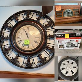 MaxSold Auction: This online auction features DVDs, TVs, rugs, leather recliner, small kitchen appliances, futon, tires, games, air compressor, camping gear, refrigerators, bar stools, radiator heater, patio furniture, washer, dryer, hand tools, upright freezer, bicycles, vinyl records and much more!