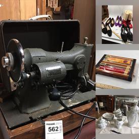 MaxSold Auction: This online auction features model train cars, vintage sewing machine, lamps, footwear, costume jewelry, Christmas decor, Canon photo printer, wood chairs and much more!