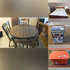 MaxSold Auction: This online auction features Duncan-Phyfe bedroom suite, dining room table & chairs, table lamps, microwaves, small kitchen appliances, mountain bike, wooden crates, vacuums, Fengshui charms, area rug and much more!