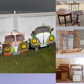 MaxSold Auction: This online auction features new inflatable EZ-Bed, home decor, planters, vintage bicycle, small kitchen appliances, bar stools, mahogany nightstand, vintage tables, costume jewelry and much more!