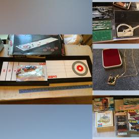 MaxSold Auction: This online auction includes vinyl records, jewelry, dolls, Calico Critters, American Girl doll furniture, die cast cars and other toys, embroidery threads, Pyrex and Corningware, Fender guitar case, duck decoy lamp, Mikasa utensils, wall art, vintage books, Yamaha keyboard, shuffleboard and other board games, HO model miniatures, model trains and accessories, trading cards, Riefler drafting tools and much more!