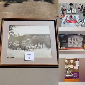 MaxSold Auction: This online auction features pictures and good quality picture frames, Bar furniture, excellent glassware, footwear, Kitchen appliances, Tonka and Lego toys, GA Bulldog fan memorabilia and much more.