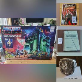 MaxSold Auction: This online auction features sports trading cards, replica sports rings, trading cards such as Star Trek, X-Men, Marvel and Disney, antique hardcover books, DVDs, Marvel and DC comics, NHL collectibles and much more!