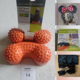 MaxSold Auction: This online auction features NIP fitness gear, NIP pilates gear, NIP yoga gear, Blu-Ray discs, DVDs, new beauty products, costumes, new water bottles, NIP jewelry, toys, new nail drill bits, fidget spinner, pet products, NWT clothing & shoes, sleeping bag, printers, new cleaners, desktop computers, and much, much, more!!!