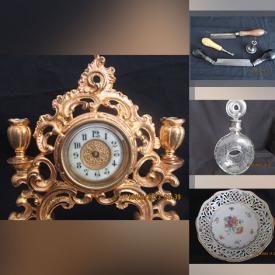 MaxSold Auction: This online auction features fine china, mantel clocks, quilting fabric, vintage tools, sterling silver jewelry, history books, craft books, cutlery, framed art, Royal Doulton and much more!