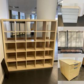 MaxSold Auction: This online auction features wall cabinets, file cabinets, Herman Miller reception desk & tables, glass cabinets, portable room divider, portable tripod stands, Tobias office chairs and much more!