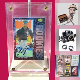 MaxSold Auction: This online auction features sports trading cards, jewelry, vintage cameras, coins, vintage toys, Jiro Takihira art, movie memorabilia, vintage inkwell, Pokemon & Yu Gi Oh Cards, stamps, crafting supplies, ink stampers, comics, video game and much more!