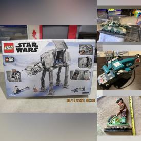 MaxSold Auction: This online auction features Star Wars collectibles, Coca-Cola collectibles, African drums, comics, coins, military die-cast models, power & hand tools, puzzles, Legos, video games, stamps, wetsuits, snow goggles, jewelry, sports equipment, camping gear, guitar, Christmas village and much more!