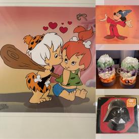 MaxSold Auction: This online auction features inspirational signs, toys, sports action figures, autographed collectibles, framed movie posters, Marvel giclee prints, Flintstones serigraph cells, Disney serigraphs, computer parts, small kitchen appliances and much more!