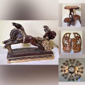 MaxSold Auction: This online auction features ceramic sculpture, Buddha figurines, vintage pagoda table lamp, religious figurines, area rug, art glass, vintage sewing machine and much more!