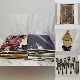 MaxSold Auction: This online auction features DVDs, vintage wallets, Colibri pocket watch, Bosson Chalkware heads, Dakota work boots, records, vases, vintage ceramic figures, hockey cards, dishware and much more!