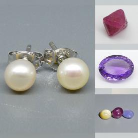 MaxSold Auction: This online auction features pearl earrings, tourmaline, lapis lazuli, citrine, sapphire, amethyst, garnet and much more!