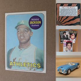 MaxSold Auction: This online auction features vinyl records, Topps, Fleer and Upper Deck trading cards, diecast vehicles, American coins, camel back sofa, loose cut gemstones, electric typewriter, exotic wood pieces, acoustic guitar and much more!