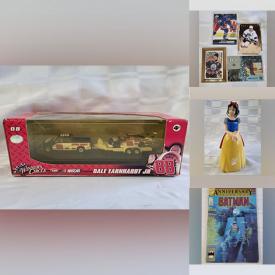 MaxSold Auction: This online auction features rc car, Nascar collectibles, NHL autographs, sports trading cards, Star Wars cards, Pokemon cards, Yu-Gi-OH cards, action figures, replica rings, comic books, pop culture autograph photos, sports jerseys and much more!