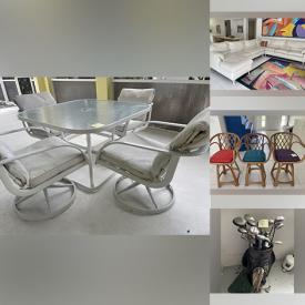 MaxSold Auction: This online auction features contemporary art, Roku television, furniture such as patio set, sectional sofa, rattan chairs, dressers. and twin beds, purses, glassware, home decor, and much more!