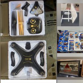 MaxSold Auction: This online auction features furniture such as a pub mirror, diecast cars, jewelry, electronics, lithographs and other wall art, Coca Cola items, books, Syma RC drone, sports cards, electric adjustable table, patio umbrellas, vintage typewriter, golf club, games, clothing, accessories, VRs, small kitchen appliances, kitchenware, DVDs and much more!