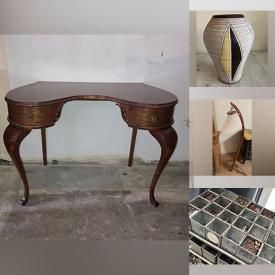 MaxSold Auction: This online auction features vintage 4-poster bed, vintage pottery, art glass, vintage glass decanters, teacup/saucer sets, cuckoo clock, vinyl records, guitar, insulators, vintage washboard and much more!