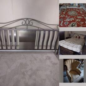 MaxSold Auction: This online auction features area rugs, furniture such as dressers, TV stand, wing chair, end table and headboards, lamps and much more!