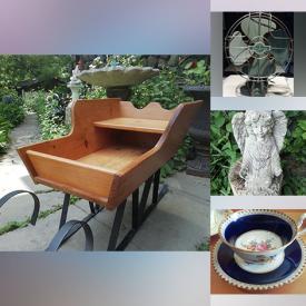 MaxSold Auction: This online auction features trailer, vintage Art Deco coffee set, vintage bottles, rototiller, small kitchen appliances, vintage ashtrays, garden art, Hoselton figurines, teacup/saucer sets, vinyl records, Royal collectibles, Toby jugs, vintage toys and much more!