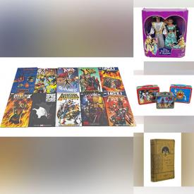 MaxSold Auction: This online auction features bags, accessories, Disney, Mcdonalds, Jollibee and other toys, Linksys modem, glassware, crystalware, vintage doilies, napkins, Tiffany style lampshades, vintage puka shell coasters, Disney mugs, Marvel comic books, vintage lunchboxes and much more!