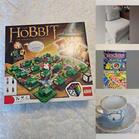 MaxSold Auction: This online auction includes Royal Doulton, The Hobbit Lego, sports trading cards, glassware, Toronto Blue Jays collectibles, costume jewelry, action figures, home decor, 45 rpm records, stamps, executive desk chair and much more!